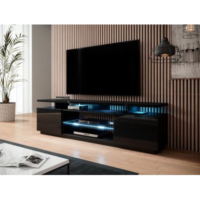 2. EVA TV cabinet 180x40x52 black/gloss black