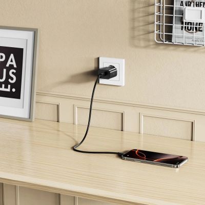 7. Tech-Protect NC20W USB-C 1-Port PD20W Wall Charger - Black