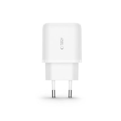 3. Tech-Protect C20W USB-C PD 20W / USB-A QC 3.0 charger with USB-C / USB-C cable - white