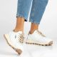 2. Leather platform sneakers, white, Filippo DP7498
