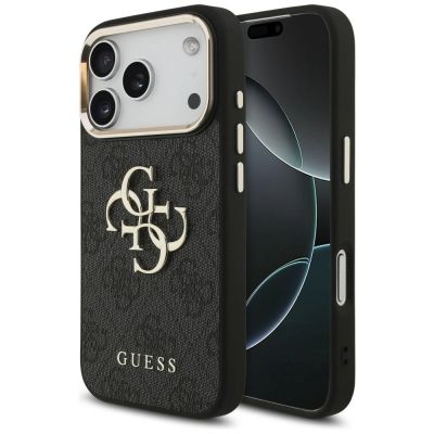 Guess 4G Big 4G Classic Logo Case for iPhone 17 Pro / 18 Pro - Black and Gold