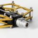 2. Rockbros JT201012LG 2010-12L Aluminum Platform Bicycle Pedals - Gold