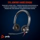 97. Poly Blackwire 3320 Stereo MS Teams Certified USB-C Headset +USB-C/A Adapter 8X220AA