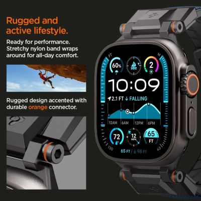 10. Spigen DuraPro Armor Strap for Apple Watch 44 / 45 / 46 / 49 mm - Navy Blue