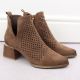 6. Suede high-heeled ankle boots Potocki W WOL213B brown