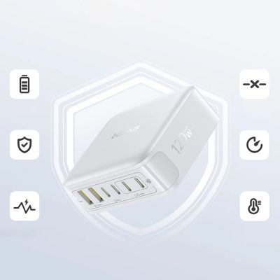 14. Baseus EnerFill FH21 120W Charging Station 4xUSB-C + 2xUSB-A - White