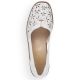 13. Rieker W RKR442B openwork leather shoes white