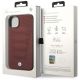 8. Case BMW BMHCP14S22RPSR iPhone 14 6.1" burgundy/burgundy Leather Seats Pattern