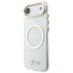 3. Guess IML Script Metal MagSafe Case for iPhone Air - Clear