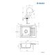2. Deante Zorba ZQZA711A kitchen sink with tap
