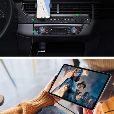 11. Ugreen 90° angled cable USB C - USB 2.0 480Mbps 3A 3m black (US176)