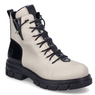 Women's insulated beige worker boots Rieker Z9152-60