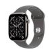 Apple Watch Series 11 GPS + Cellular 42mm Natural Titanium Case with Stone Gray Sport Band - M/L