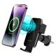 2. Wozinsky WEDZ-3Y8S clamp car holder with 15W inductive charger for phone on the air vent - black
