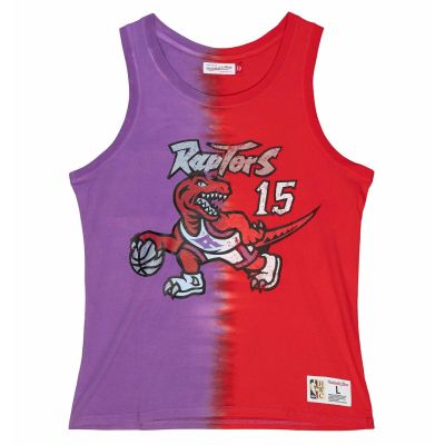 Mitchell & Ness NBA Toronto Raptors Vince Carter Tie Dye Cotton Tank - TTNK3206-TRAYYVCAPRRD