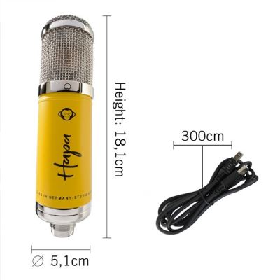 7. Monkey Banana Hapa Yellow Table Microphone