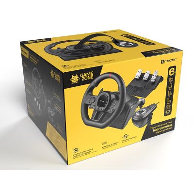 57. TRACER STEERING WHEEL SIMRACER MANUAL GEARBOX 6 IN 1