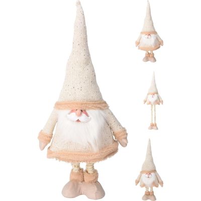 26. SANTA CLAUS ON TELESCOPIC LEGS 30X18X100CM GOLD
