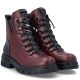 4. Women's insulated burgundy worker boots Rieker Z9152-35