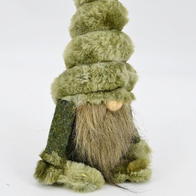 3. DECORATIVE SANTA GNOME 26 CM MICA – GREEN