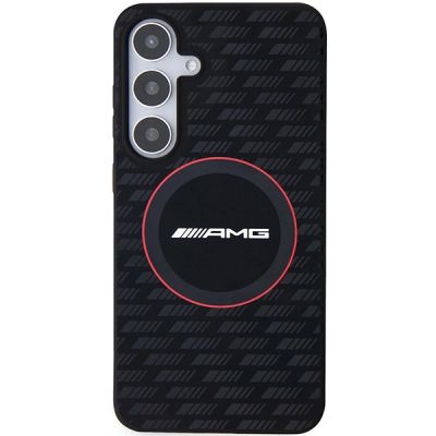 3. AMG Silicone Carbon Pattern MagSafe case for Samsung Galaxy S24 - black