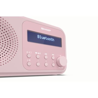 5. Sharp DR-P420 Portable Digital Radio, Pink