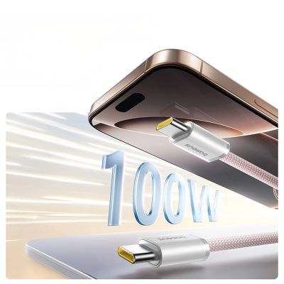 7. Baseus Dynamic 4 Pro 100W USB-C - USB-C Cable 1m - Pink