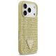 4. Guess Rhinestone Triangle Logo iPhone 17 Pro Case - Gold