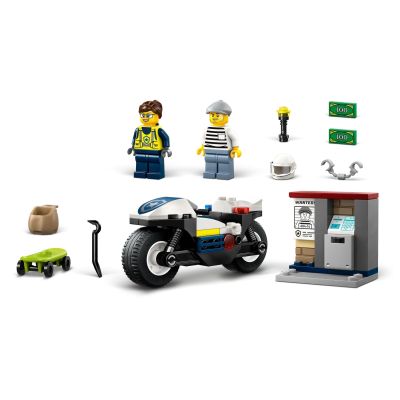 5. LEGO City 60455 Police Motorcycle Chase