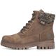 11. Women's comfortable brown trapper boots Rieker Y7621-25