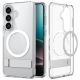 2. Spigen Ultra Hybrid S Mag MagSafe Case for Samsung Galaxy S26+ - Clear and White