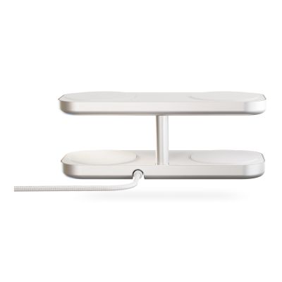 3. Zens Aluminum Series Quattro Pro 4 Wireless Charger with 65W 4x 15W Qi2 Power Supply White ZEQC01W/00