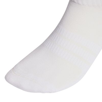 3. adidas Cushioned Sportswear Ankle 3P Socks, White JZ0523