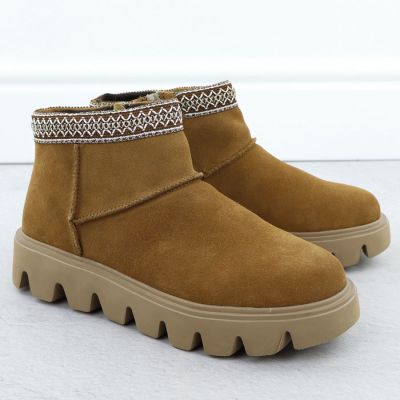 6. Women's leather ankle boots with zipper Rieker W2074-24