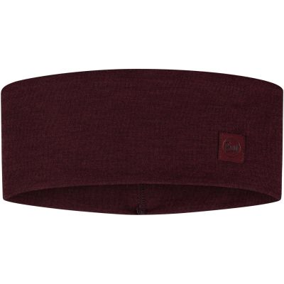 BUFF MERINO WIDE HEADBAND SOLID GARNET – One Size