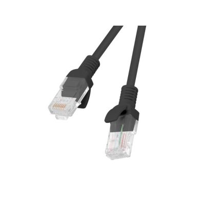 UTP patch cord Lanberg PCU5-10CC-0200-BK (RJ45 - RJ45 ; 2m; UTP; cat. 5e; black color)