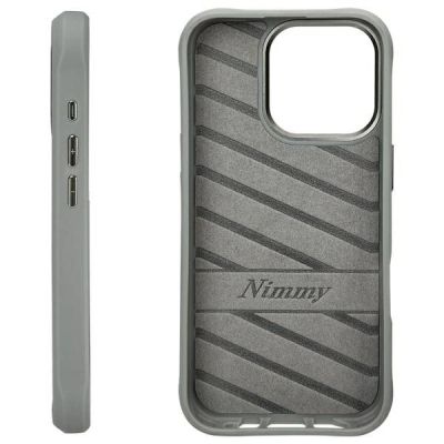 2. Nimmy Glasses Cool Cat Case for iPhone 16 Pro Max - Gray