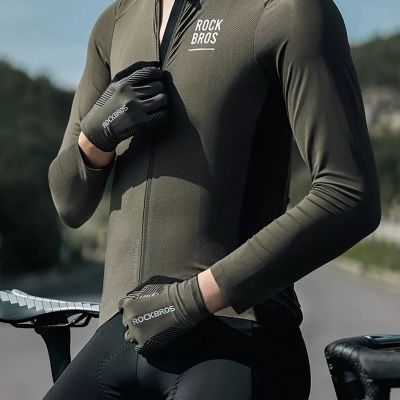 14. Rockbros 16110006003 shock-absorbing cycling gloves size L - green and black