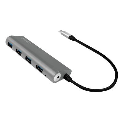 3. LogiLink UA0309 USB 3.2 Gen 1 (3.1 Gen 1) Type-C Hubs and Concentrators 5000 Mbit/s Gray