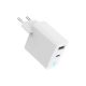2. GEMBIRD 2-PORT GAN (PD) USB (A+C) FAST WALL CHARGER, 30W, LED, WHITE