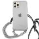 3. Guess GUHCP12LKC4GSSI iPhone 12 Pro Max 6.7" Transparent hardcase 4G Silver Chain