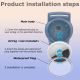 4. Tech-Protect Nylon Strap for Apple AirTag 1/2 - Blue