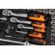 4. Socket wrench set 1/2", 3/8", 1/4", 220 pcs, satin
