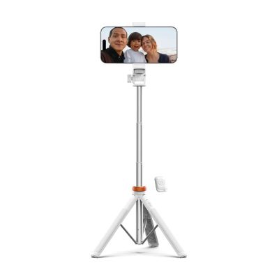 9. Tech-Protect L03S Bluetooth selfie stick with remote control, tripod up to 148cm and 180 head - white