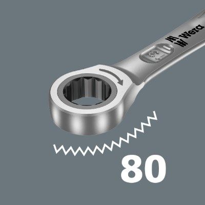 8. WERA ratchet open-end wrench, set of 11