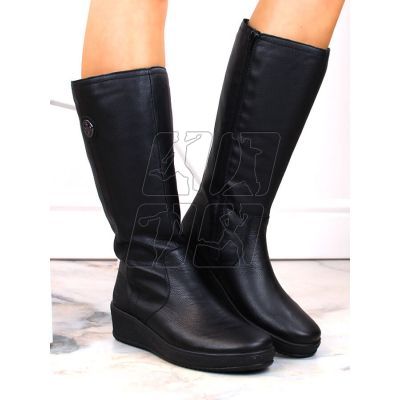 3. Leather waterproof boots insulated with sheep&#39;s wool Rieker W RKR237B