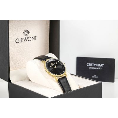 9. Giewont Sapphire Gold Black Women's Watch GW4130-A4