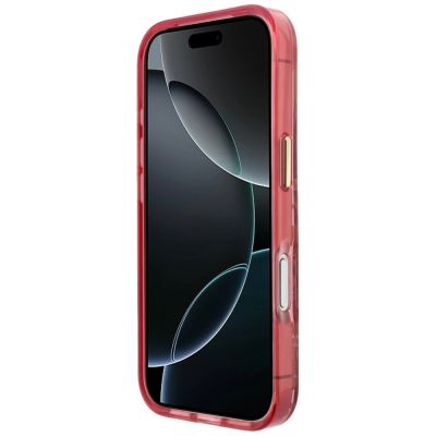 5. Guess IML Glitter Blossom Roses case for iPhone 17 Pro Max / 18 Pro Max - burgundy