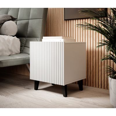 3. PAFOS bedside table 2 pcs. 45x40xH.51 white matt
