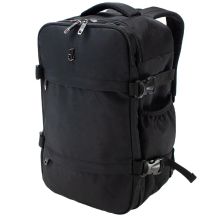 Black Travel Backpack for Air Travel with Laptop Compartment SEMI LINE